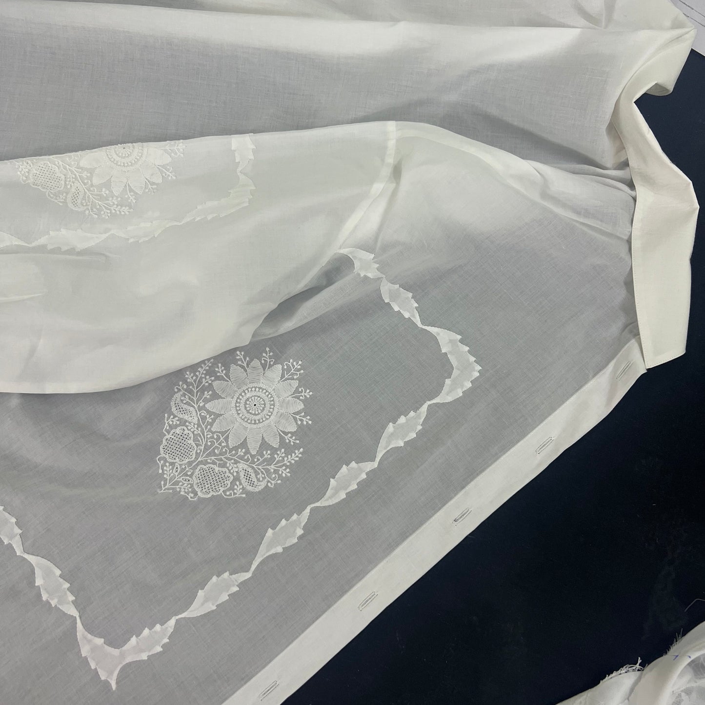 Cotton Cutwork Chikan Shirt