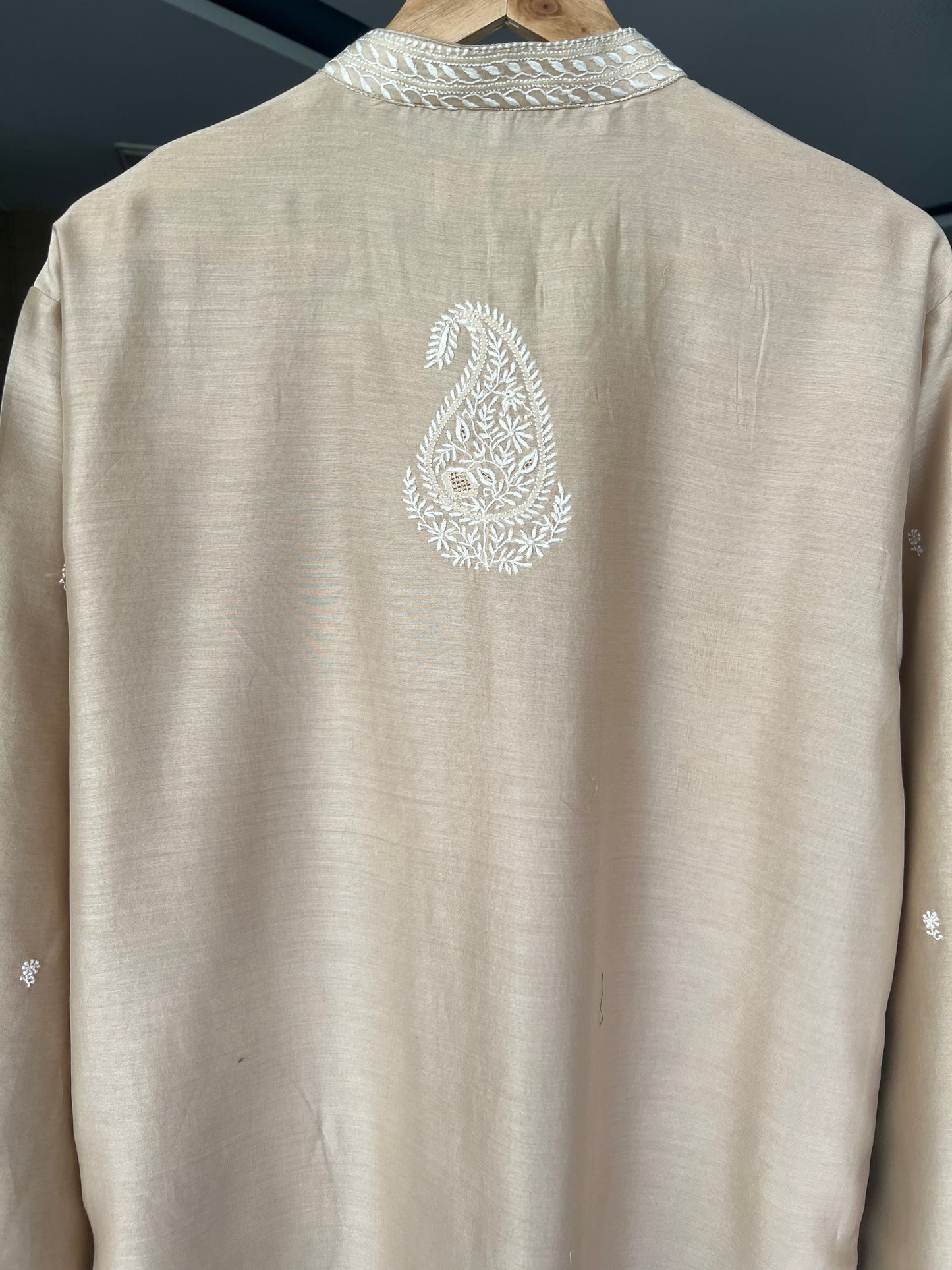 Beige Gala Bootis Kurta
