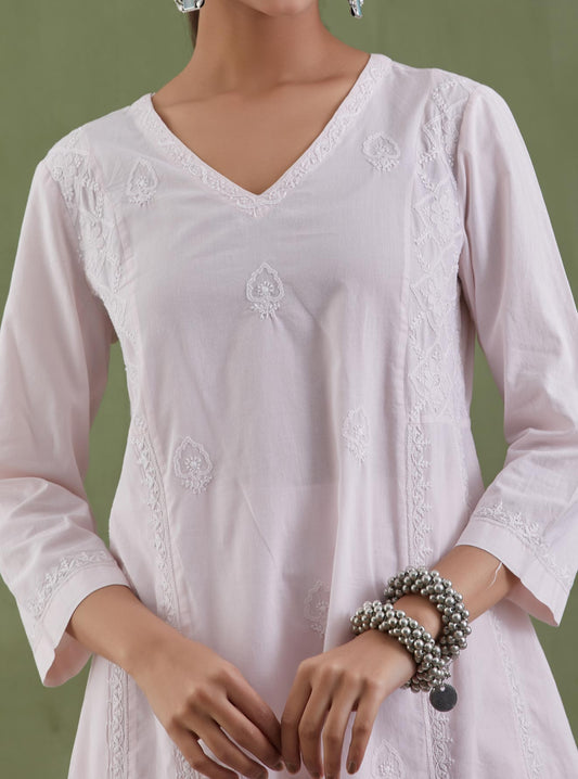 Nazuk Kali Chikankari Kurta Set
