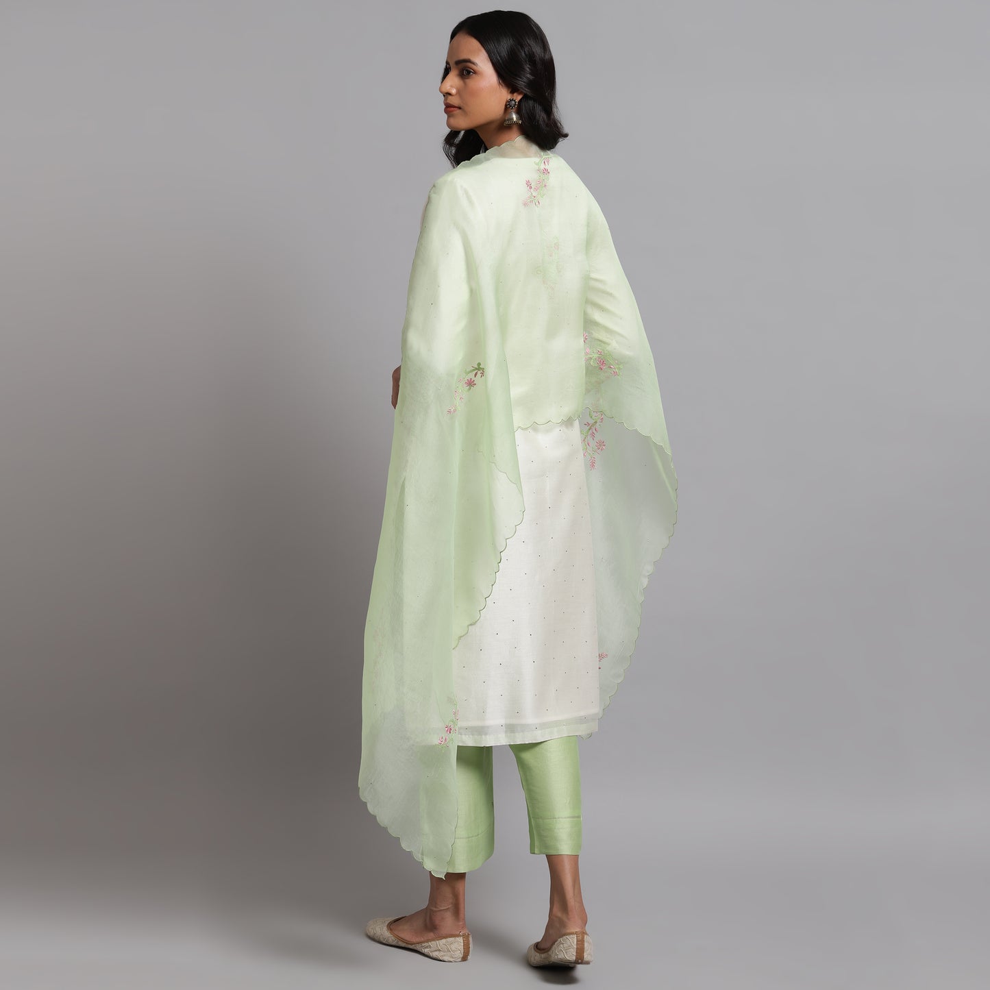 Chikankari And Mukaish Kurta