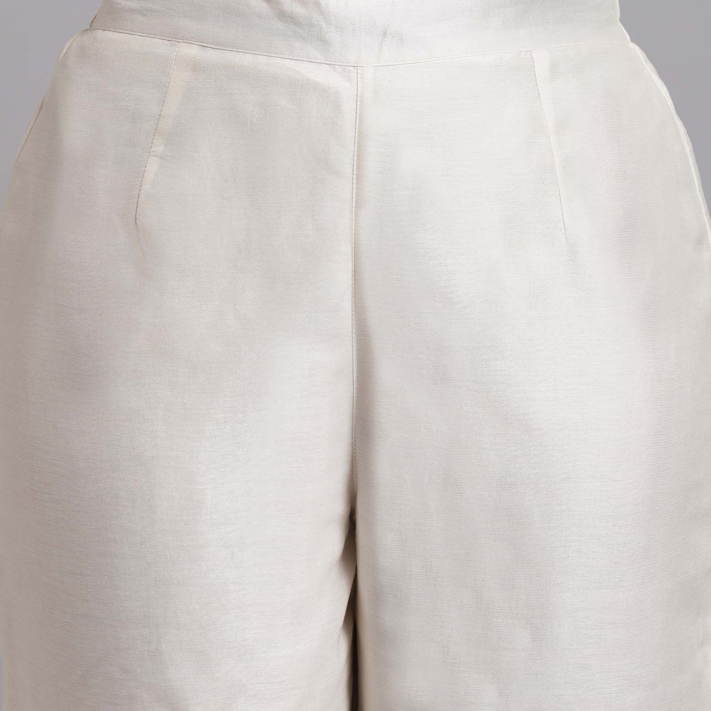 Chikankari And Mukaish Stripes Kurta