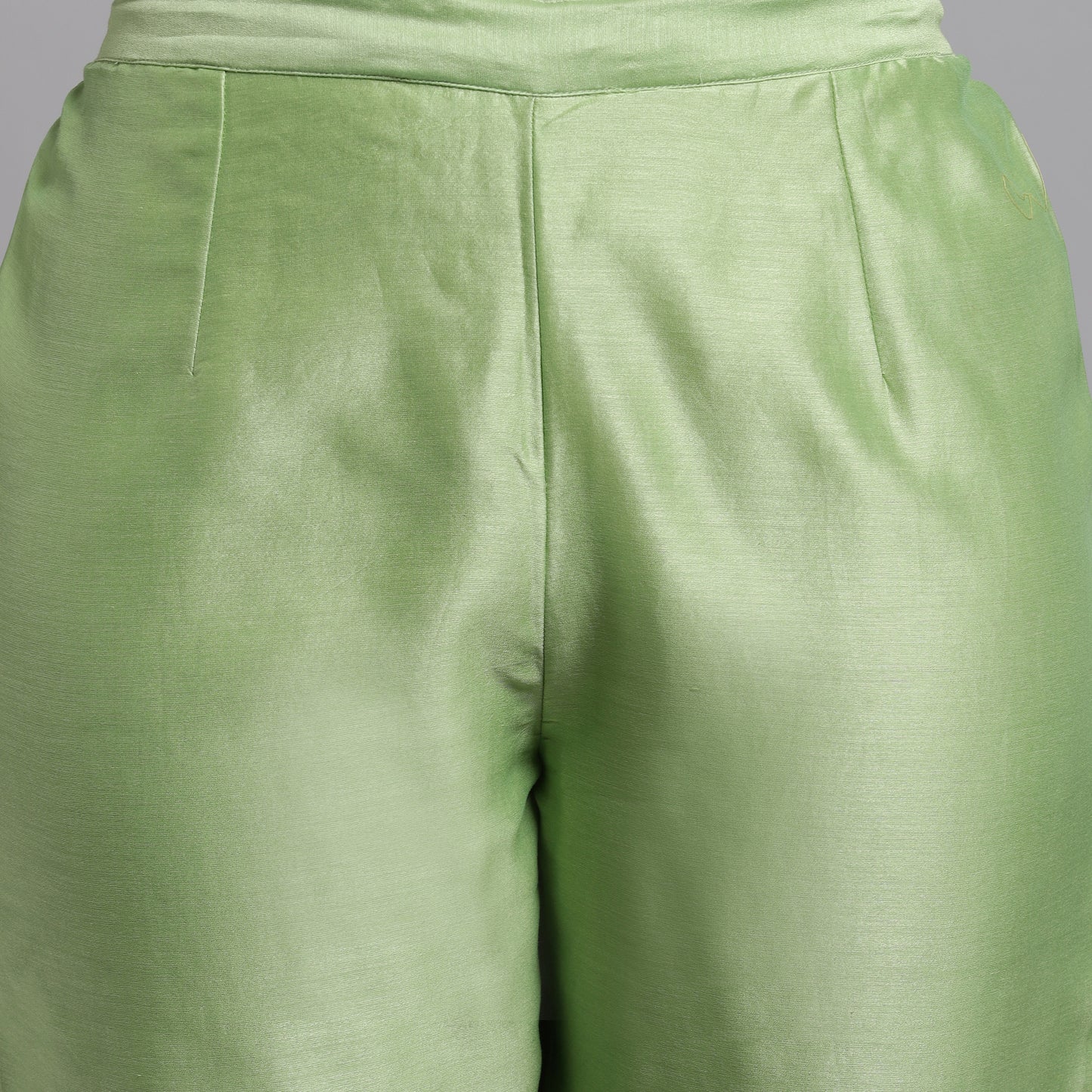 Chikankari Green Jaal Kurta