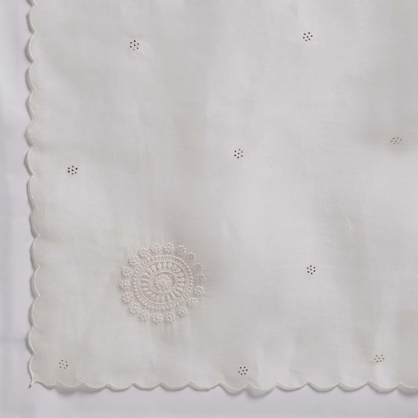 Chikankari Ivory Jaal Kurta