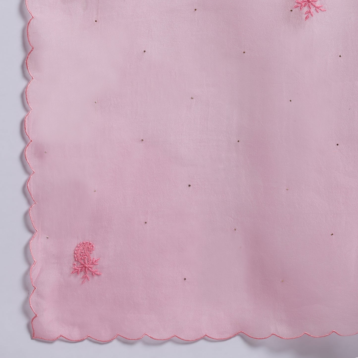 Chikankari Pink Jaal Kurta