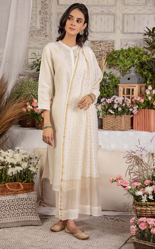 Chikankari Jaal Dupatta
