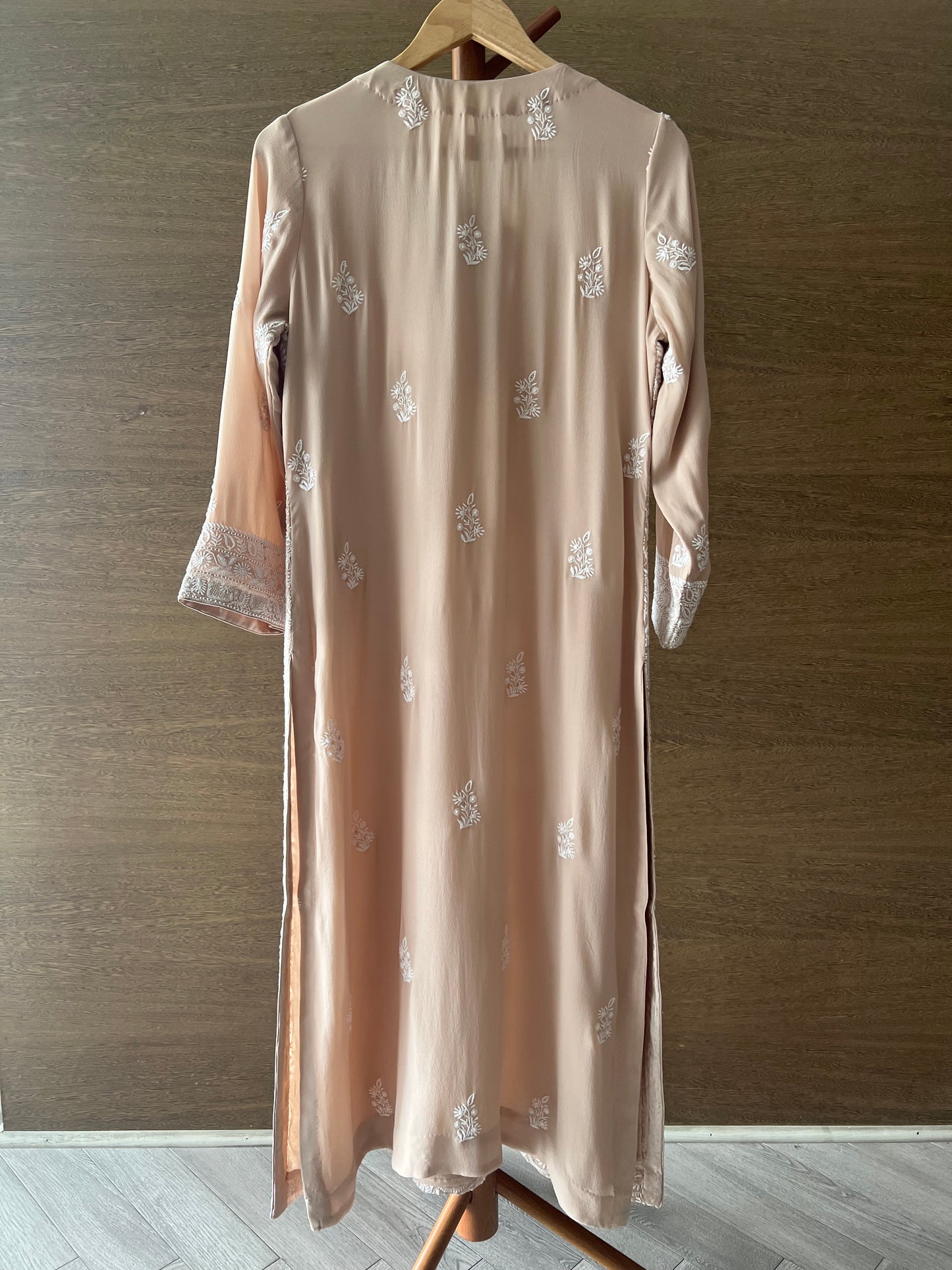 Royal Paisleys Chikankari Jaal Kurta and Dupatta Set