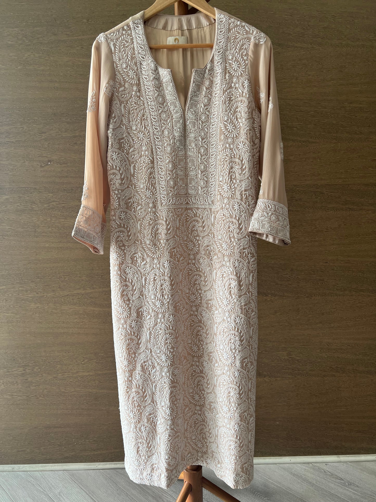 Royal Paisleys Chikankari Jaal Kurta and Dupatta Set