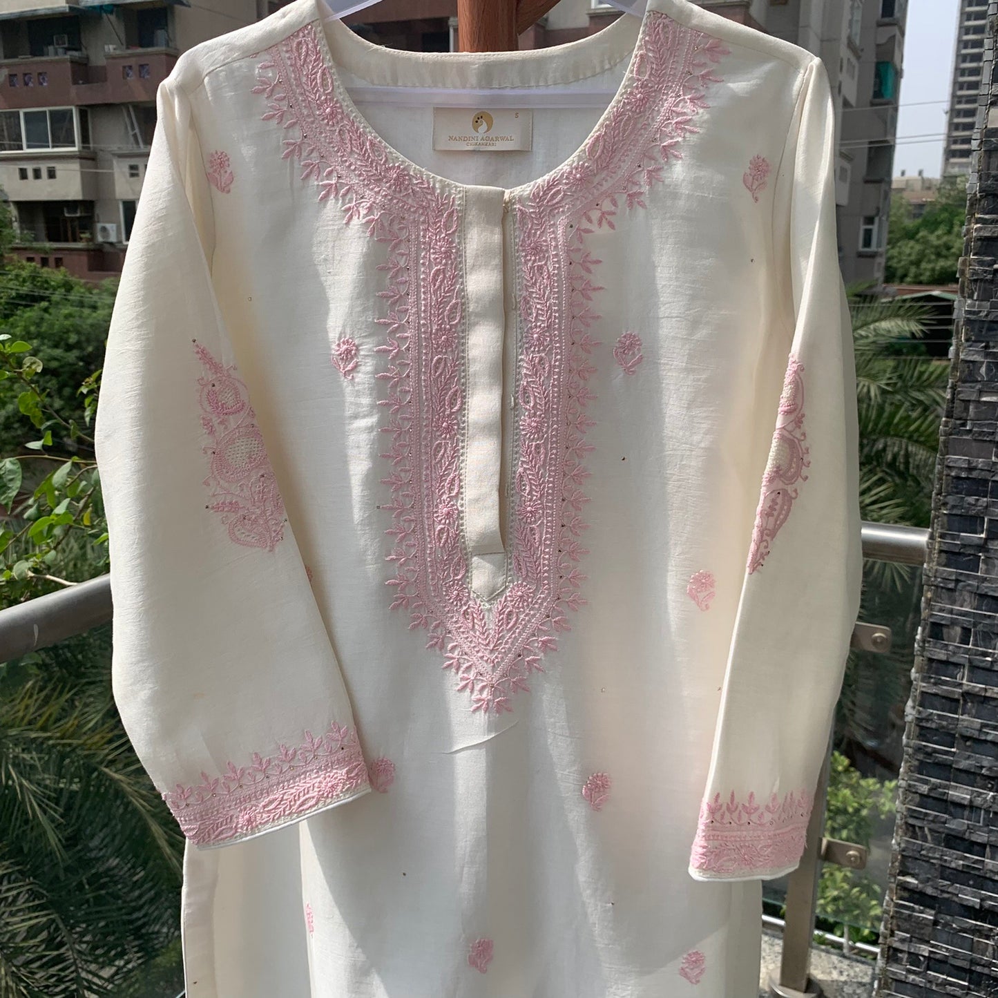 Chikankari Gala Patti and Bootis Kurta & Dupatta