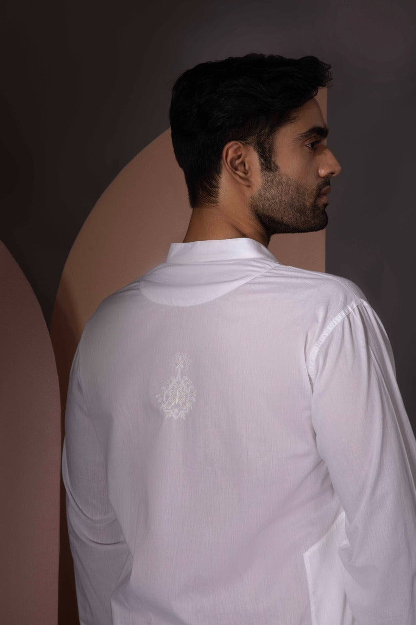 Classic Chikankari Jaali Gala