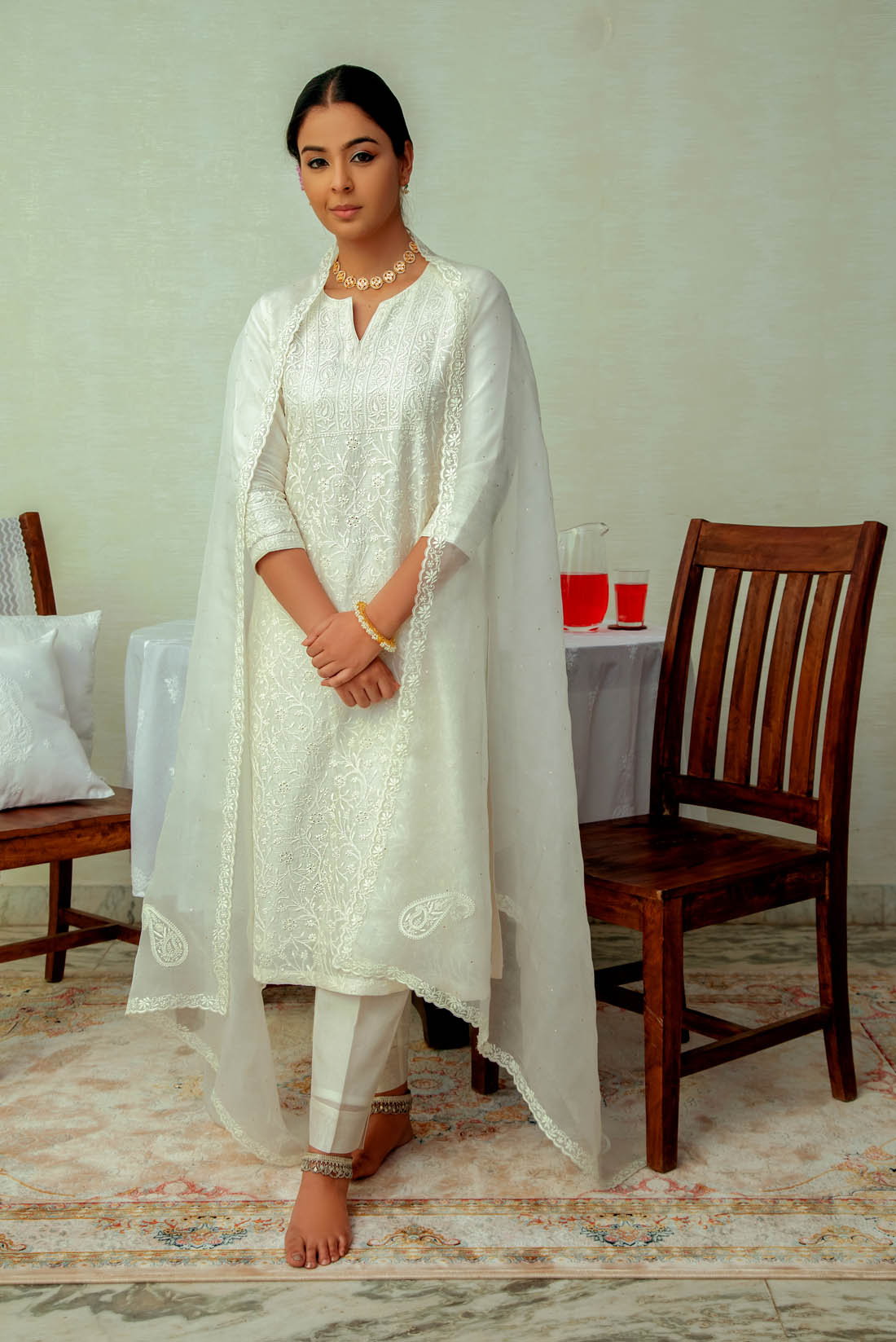 Bijli Phool Jaal Kurta