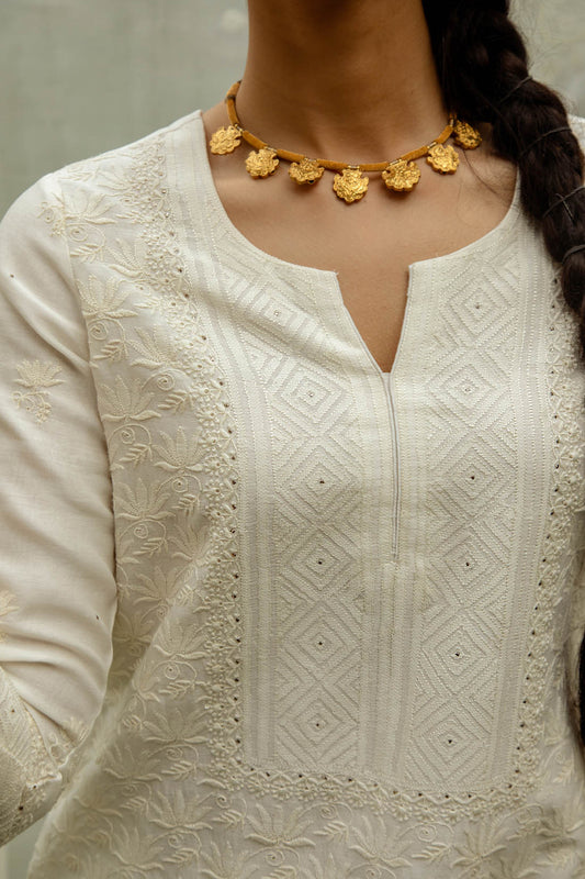 Lotus Jaal Kurta