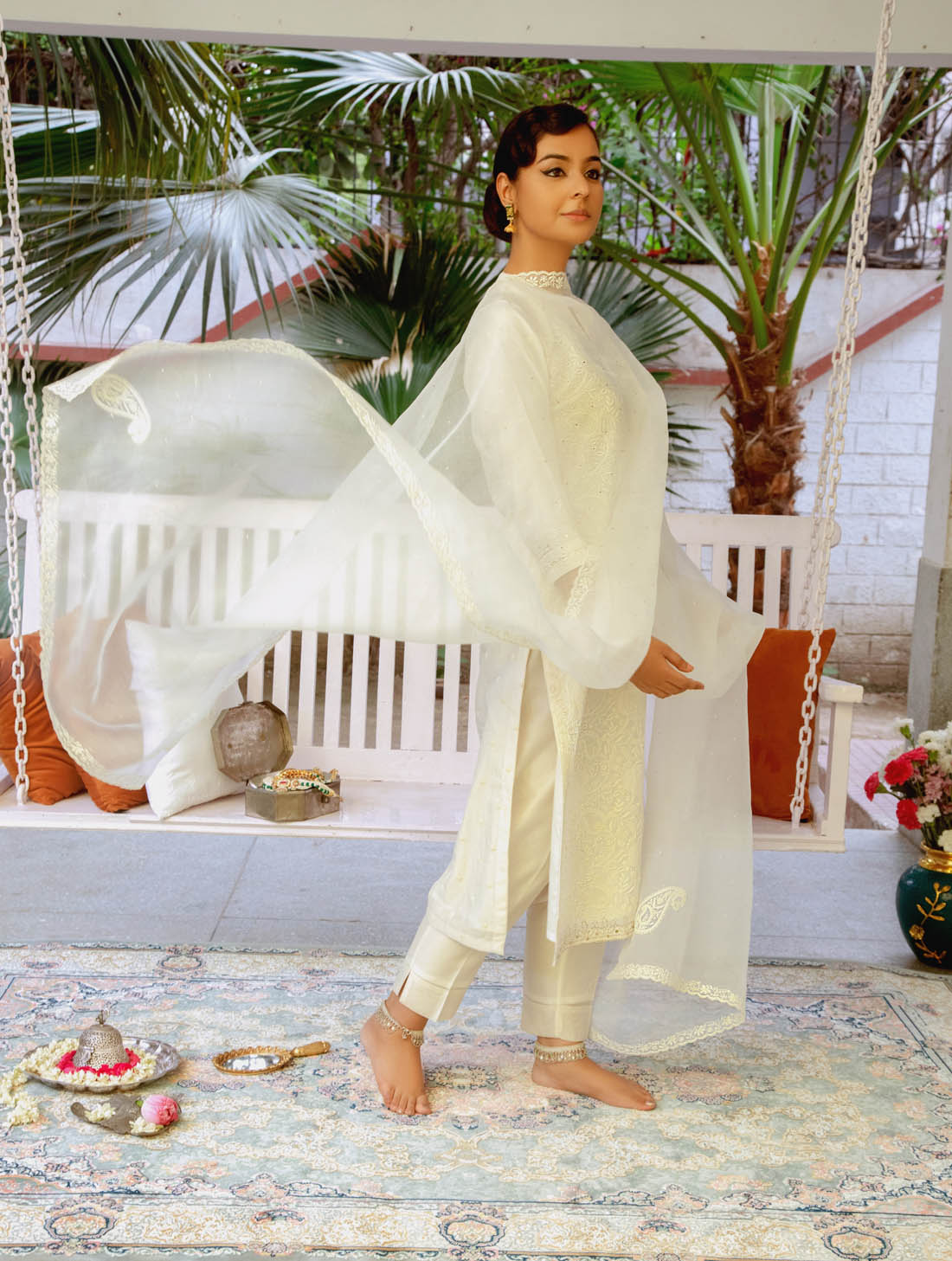 Rose and Paisley Medley Kurta