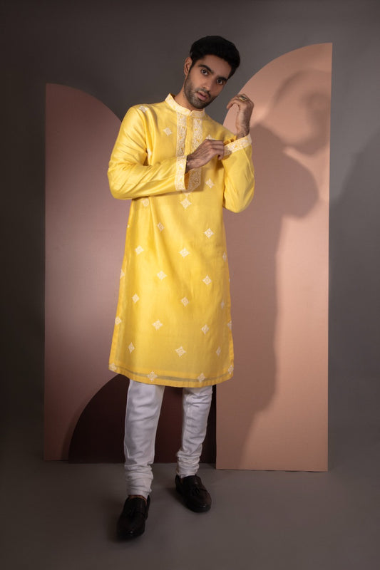 Sunflower Gala Booti Kurta