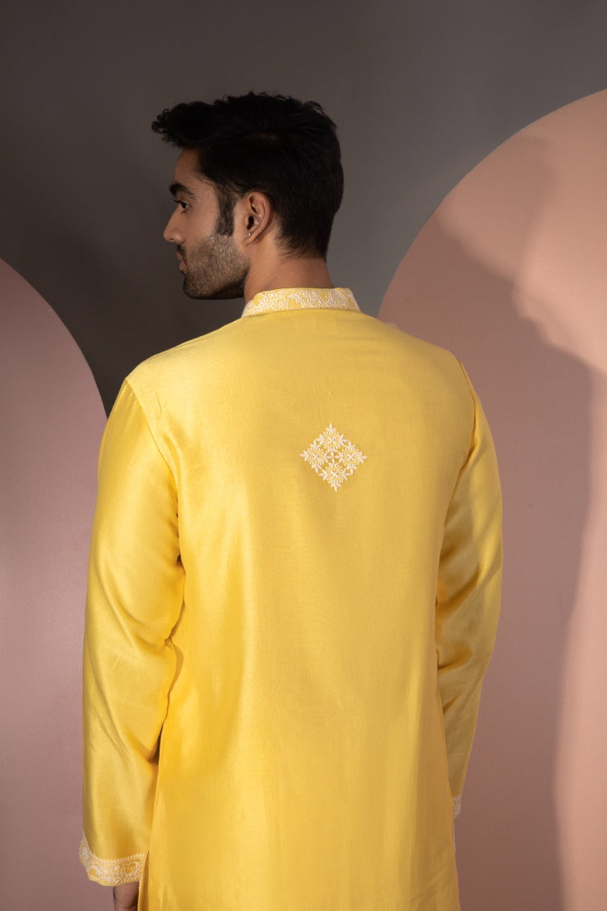 Sunflower Gala Booti Kurta