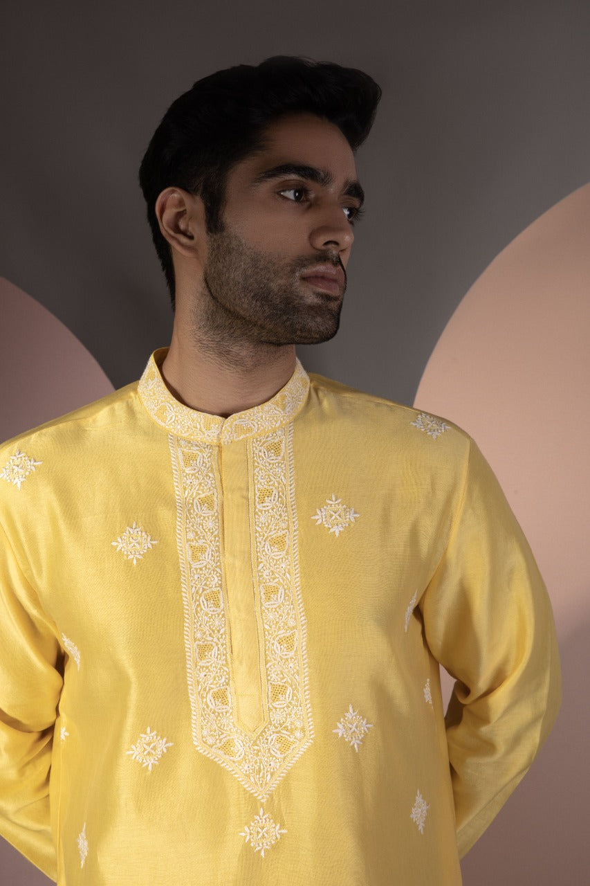 Sunflower Gala Booti Kurta