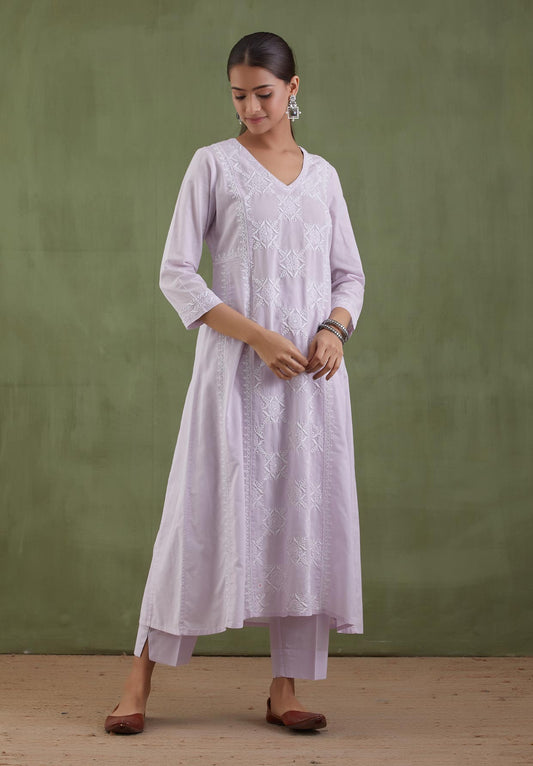 Gulbaag Chikankari Kurta Set