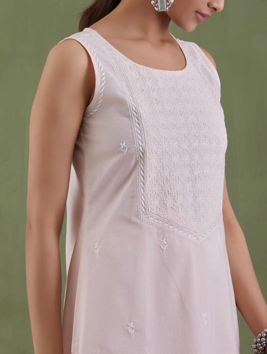 Gulabari Chikanakri Kurta Set