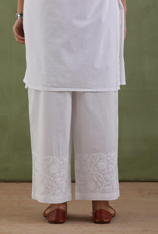 Chikankari Cotton Pants