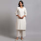 Chikankari Ivory Jaal Kurta