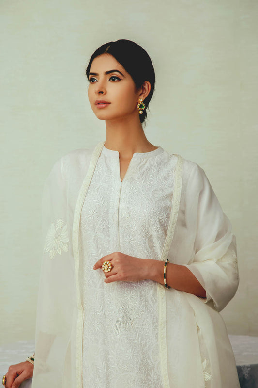 Bara Phool with Jaali Kurta